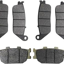UJEAVETTE Semi-metallic Front & Rear Brake Pads Set for Honda CB 600 F CBR 600 F3-14