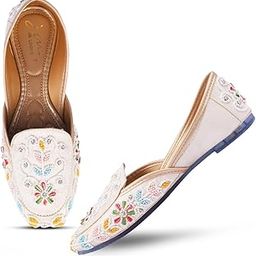 Ethnic Daily Party Office Mojari Traditional Punjabi Jutti for Women and Girls-image-21