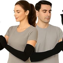 Weavers Villa Cotton Summer Glove for Men & Women | Anti-Slip UV Protection Arm Hand Gloves | Outdoor Sun, Dust, Pollution Shield | Elastic Fit | Pack of 2 Pairs-image-98