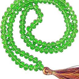 Green Firoza Crystal 108+1 Beads 8mm Necklace Gemstone For Japa Men And Women-image-23