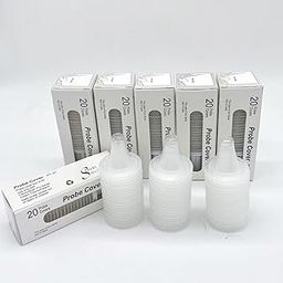 Ear Thermometer Probe Covers120PCS, Refill Caps Replacement Lens Thermometer Covers Filter Protector Ear Disposable Refill Caps Free Clear for All Thermometer Covers Models-image-46
