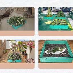 UJEAVETTE Garden Planter Box PE Lightweight Rectangular for Vegetables Flower Planting 428L-image-78