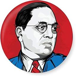 PEACOCKRIDE Legendary Ambedkar Pin Badge (Metal, Multicolour, 75mm)-image-77