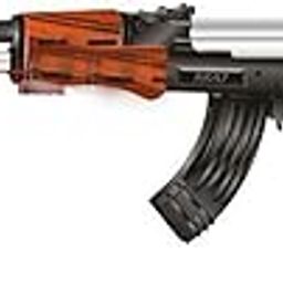 AS Toy AK-47 Sniper Rifle with 500 Bullets, Black and Wood Design, Machine Gun for Kids-image-31