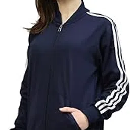 uzarus Women Cotton Full Zipper Sweatshirt Fleece Jacket for Winter-picture-11