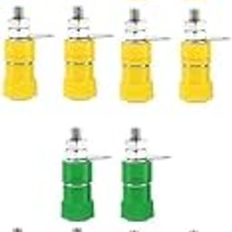 bnf® 20pcs 4mm Banana Socket Nickel Plated Binding Post Nut Plug Jack Connector-20