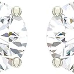 925 Sterling Silver 5 Stone Pendant Earring Chain Jewellery Set | Platinum Plated, Swiss Zirconia | Gift for Women & Girls-image-39