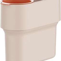 bnf® Trash Can with Removable Mini Cup Garbage Can for Bathroom Kitchen Guestroom Beige|Home & Garden|Household Supplies & Cleaning|Trash Cans & Wastebaskets-image-82