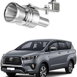 Car Exhaust Silencer Turbo Sound Changer Aluminium Alloy Whistle Compatible with Toyota Innova Crysta-16