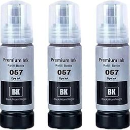 SALAAR 057 Black Refill Ink Suitable for L8050, L18050, L8150W Printers (70ml X 3Bottle)-image-27