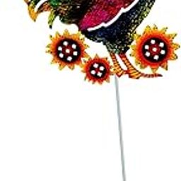 ARTISOUL® Rooster Metal Garden Stake Standing Sculpture for Yard Outdoor Ornaments Style C | Yard, Garden & Outdoor Living | Garden Decor | Statues & Lawn Ornaments-image-24