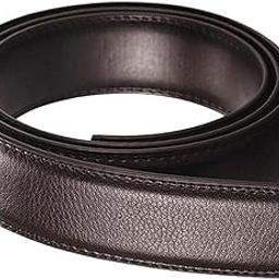 PU Leather Ratchet Belt without Buckle Formal Stylish Replacement Belt Strap-image-55