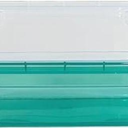 Feliz Green Coloured Plastic Large Storage Box Size 11.5x7.5x2.75 inches and Clear Plastic Storage Box Size 10.25x6.75x2.5 inches (Total 2 boxes)-image-18