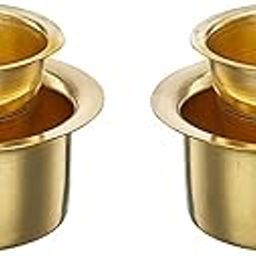 Amazon Brand - Solimo Brass Pot - Semi Hammered | 750 ml | Brass | Traditional Water Storage with Lid-image-6