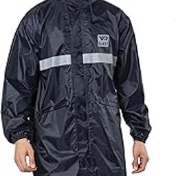 Rain Coat for Men 100% Waterproof Polyester Top for Rainy Season Pack of 1(VRORLC-NB-L)-picture-16