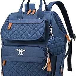 HUPAG 26 Litres Diaper Bag Maternity Bag Travel Backpack Baby Girl/Boy Diaper Bag With Changing Pad Multifunction Waterproof Spacious Unisex (Star Blue)-image-51
