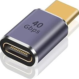 atdaraz Right Angle USB C Adapter, 40Gbps Adapter, USB C Extender Support 8K Video Display 100W Charging for USB4-image-87
