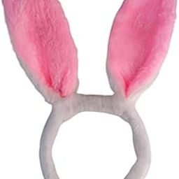 BookMyCostume Bunny Rabbit Ears Headband Girls Fancy Dress Costume Accessories - Pink-image-65