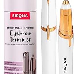 Sirona Eyebrow & Nose Trimmer for Women | Electric Trimmer for Eyebrow, Nose & Ear Hair Removal for Upper Lips, Nose Hair, Eyebrows | Threading Machine - Set of 1 | Battery Not Included-image-10