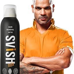 Svish On The Go Hair Removal Spray for Men Pack of 1 (200ml) | Painless Body Hair Removal Cream For Back, Chest, Legs, Arms, Under Arms & Intimate Areas | Post Hair Removal Cream (50gm)-1