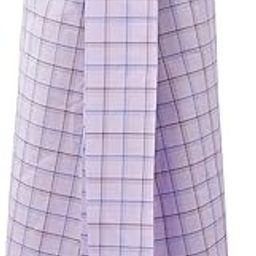 Men's Cotton Lungi, White Check Pattern, 2.10 Metres, Stitched, Ready To Wear-48