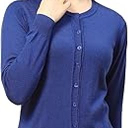 Womens Solid Round Neck Full Sleeve Cardigan (1242741RN)-image-78