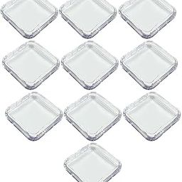 Nail Storage Box Nails Display Storage Container Transparent Nail Packaging Boxes Organizer Case Press On Nail Packaging Box for Salon Home (10 - PCS, SMALL) (Transparent)-39