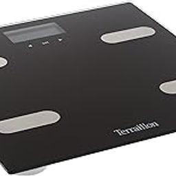 TERRAILLON Fitness Bathroom Scales - Body Fat Scale - BMI - 8 Users - Compact and Ultra-Flat - Capacity 150 kg - Black-14