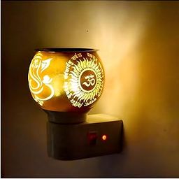 Premium Electric Kapoor dani/Aroma Diffuser/Camphor Burner/Essential Oil Diffuser/Night Lamp, Meditation/Havan/Kapur Dani for Pooja, for Home,Office (C-02)-15