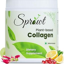 Sprowt Plant-Based Collagen Builder |Collagen Powder for Women & Men | Vegan Supplement Women & Men | For Bright and Youthful Skin - 200gm-image-40