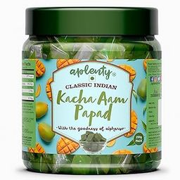 Aplenty - Original Green Kachha Keri - Aam Papad Candy Toffee - Alphonso Mango Cubes - Real Raw Mango Candy (400 g)-image-21