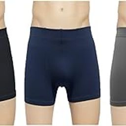 Men's Inner Elastic Solid Boxer Set of 3 with Ultrasoft Concealed Waistband-11