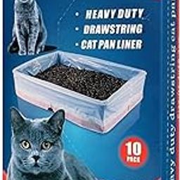 Foodie Puppies Cat Litter Box Liners Bags - 10 Bags with Drawstring, Cat Litter Unscented Liners Waste Bags Thick Cat Litter Liners, Disposable Litter Box Bags, Leak Proof For Litter Box (36*18inch)-picture-12