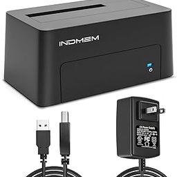 INDMEM SAS to USB 3.0 Adapter, SAS/SATA Hard Drive Enclosure Reader Converter Docking Station for 2.5/3.5 inch Server HDD SSD with 12V/2A Power Adapter,Support up to 18TB(New Upgrade)-image-43