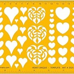 Isomars Heart Hearts Shapes Symbols Drawing Drafting Template Stencil-picture-13
