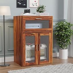 Jangid Handicrafts Solid Sheesham Wood Inverter Battery Cabinet | Single Battery Box | Solid Wood Inverter Battery Cabinet | Storage Cabinet | Electic Safety Box | Rosewood, Honey Finish-image-46