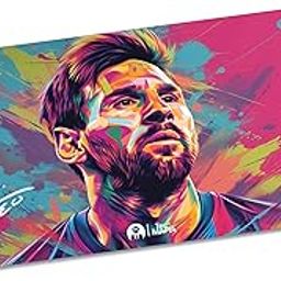 Tee Mafia Goat Messi Legend Footballer Mouse Mat - Printed Large Extended XXL Mouse Pad for Laptop, Desktop, PC for E-Sports Gaming Table Mat - Anti-Skid Rubber - [11 x 23in] - Pack of 1 (D4)-image-55