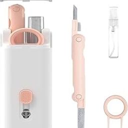 SUNBEET 7 in 1 Cleaning Kit for Airpod & Laptop | Screen Dust Brush Including Soft Swipe Airpod Cleaner Pen | Key Puller and Spray Bottle (Multicolor, 1pc)-picture-31