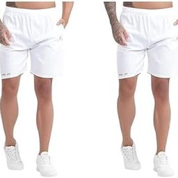 AAAS APPAREL Athletic Sports Shorts for Men with Zip Pockets and Elastic Waistband Quick Dry Lightweight Activewear Combo - Pack of 2-image-39