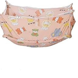 Sensimon New Born Baby Hanging Khoya for Baby Cradle Cloth Jhula/Zoli Cloth Hooks | Foldable Swing Baby Bag Only - Set of 1 (82.5x46.5 Cm)-picture-32