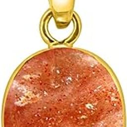 3 to 12.50 ratti Sunstone loket panchdhatu Gemstone for Astrological Benefit for Unisex-picture-3