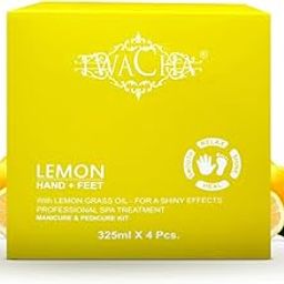 Twacha Lemon Pedicure-Manicure Hand & Foot Care Kit with Lemon Grass Oil | Professional Spa Like Treatment at Home | Ideal for both Men & Women | Suit All Skin Types (4 Boxes of 325 ML Each)-image-68