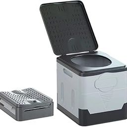 Ndola Portable Toilet for Adults Camping, Travel Toilet With Lid, Foldable Emergency Potty for Car/Outdoor Camp (Black)-image-45