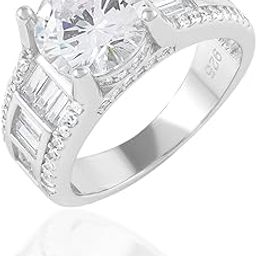 925 Sterling Silver American Diamond Rings Solitaire Promise Ring for Women and Girls | With Certificate of Authenticity and 925 Stamp-image-12