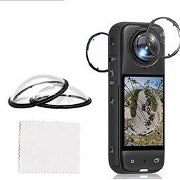 PHOTO MAX Insta 360 One X3 2Pcs Dual Lens Protector Guard Sticky Tempered for Insta 360 Action Camera Lens Cover Dust Proof, Anti-Strach Protective Insta 360 Accessories (Insta 360 X4 Lens)-12