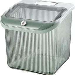 Rice Storage Container Sealed Lid Rice Storage Bin for Kitchen Home Cupboard Green Large-picture-26