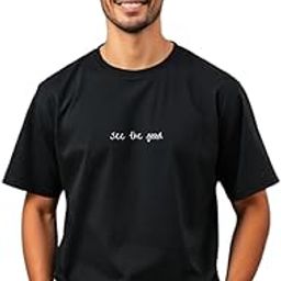 Men Oversized Printed Round Neck Cotton Blend T-Shirt-image-85