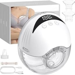 NH Fashion Hub 1Set, Electric Hands-Free Breast Pump, Spill-Proof & Pain-Free In-Bra Breastfeeding with 4 Mode & 12 Levels LED Display Wireless Pump, Compact & Skin-Friendly Design for Mothers.-image-86