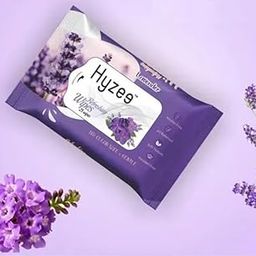 Rose Cleansing and Refreshing Wipes Soft Textured Shower Wipes For Woman & men pH Balanced, Paraben-Free (1 pack of 25 Wipes) (125, Lavender)-image-73