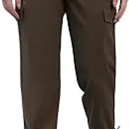 cantabil Women's Green Solid Full Length Regular Fit Cargo (LCPT00006_Green_36)-picture-16